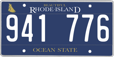 RI license plate 941776