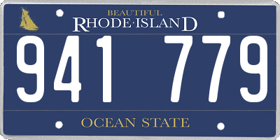 RI license plate 941779