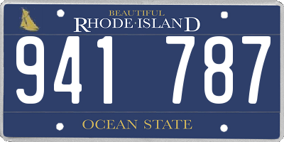 RI license plate 941787