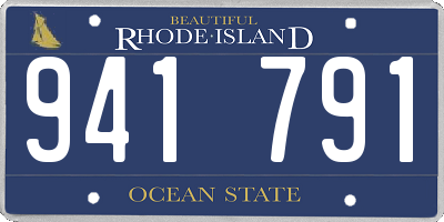 RI license plate 941791