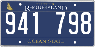 RI license plate 941798