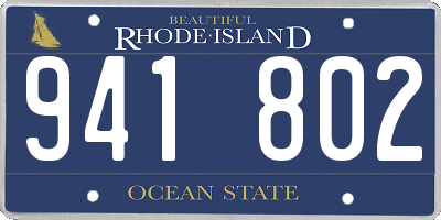 RI license plate 941802