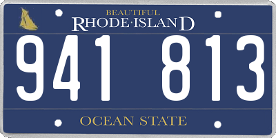 RI license plate 941813