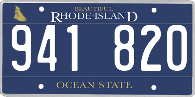 RI license plate 941820