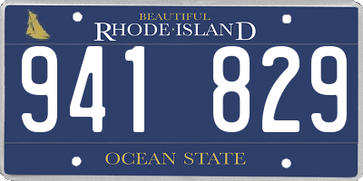 RI license plate 941829