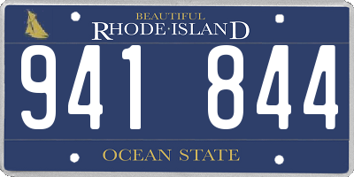 RI license plate 941844