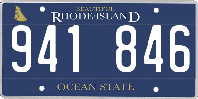 RI license plate 941846