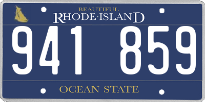 RI license plate 941859