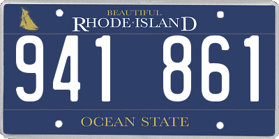 RI license plate 941861