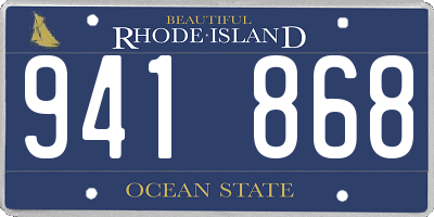 RI license plate 941868