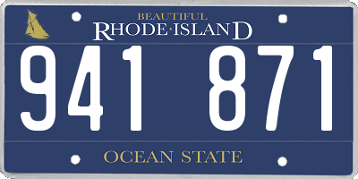 RI license plate 941871
