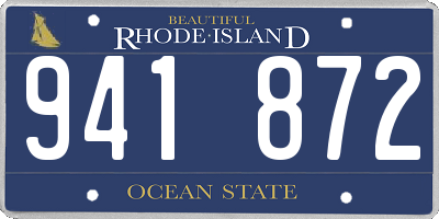 RI license plate 941872