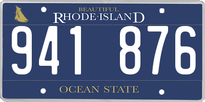 RI license plate 941876