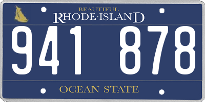 RI license plate 941878