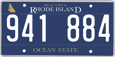 RI license plate 941884