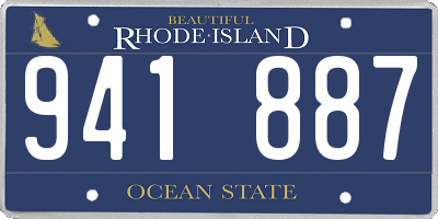 RI license plate 941887
