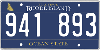 RI license plate 941893