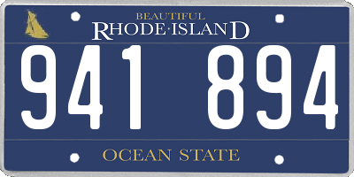 RI license plate 941894