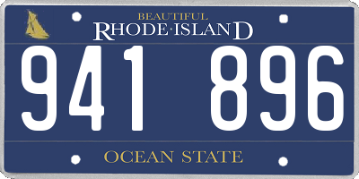 RI license plate 941896