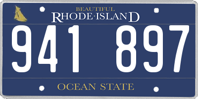 RI license plate 941897
