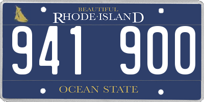 RI license plate 941900