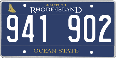 RI license plate 941902