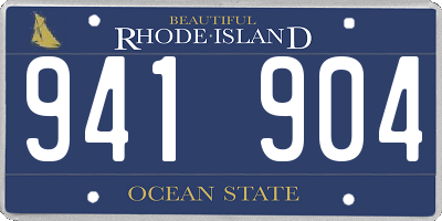 RI license plate 941904