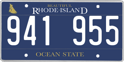 RI license plate 941955