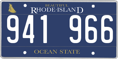 RI license plate 941966
