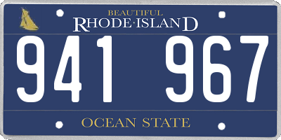 RI license plate 941967