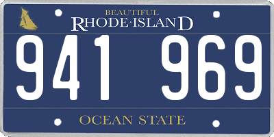 RI license plate 941969