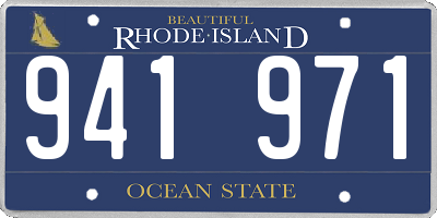 RI license plate 941971