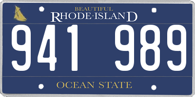 RI license plate 941989