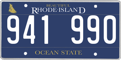 RI license plate 941990