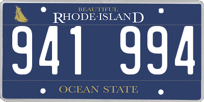 RI license plate 941994