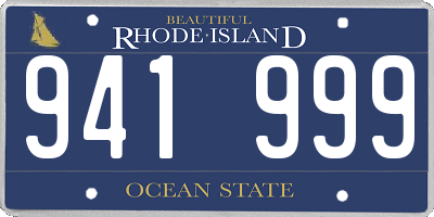 RI license plate 941999