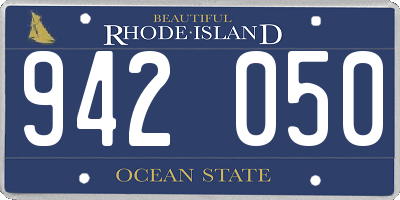 RI license plate 942050