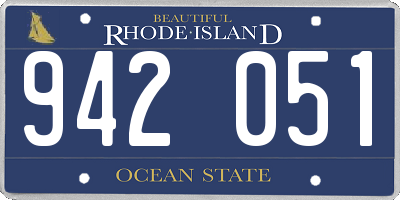 RI license plate 942051