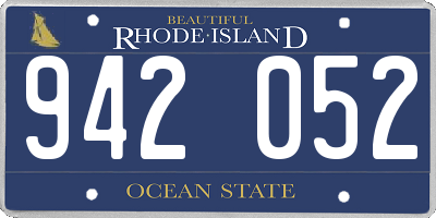 RI license plate 942052