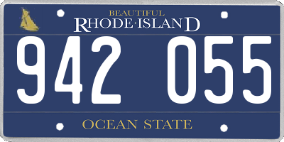 RI license plate 942055