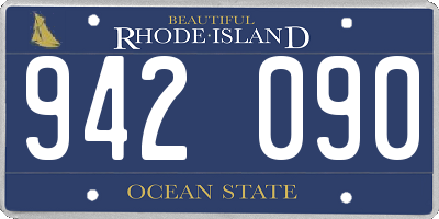 RI license plate 942090