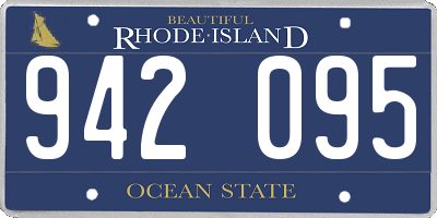RI license plate 942095