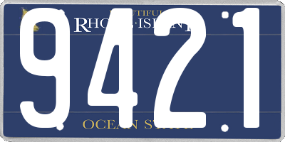 RI license plate 9421