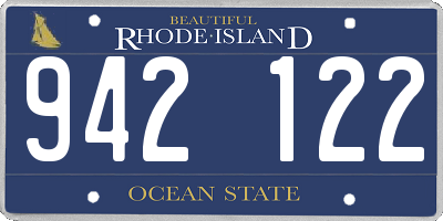 RI license plate 942122
