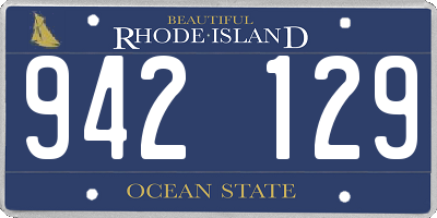 RI license plate 942129