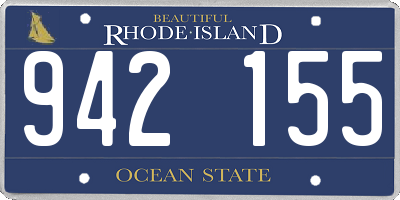 RI license plate 942155