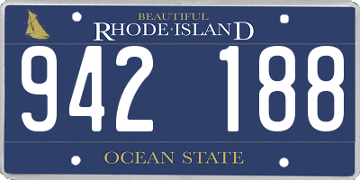 RI license plate 942188