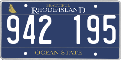 RI license plate 942195