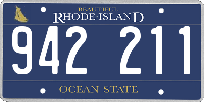 RI license plate 942211