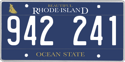RI license plate 942241